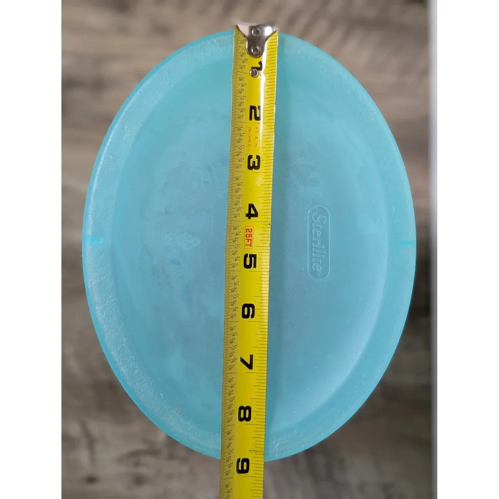 Sterilite Teal Blue Plastic Wastebasket Small Trash Can Bathroom Office 1031